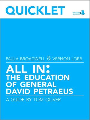 cover image of Quicklet on Paula Broadwell and Vernon Loeb's All In